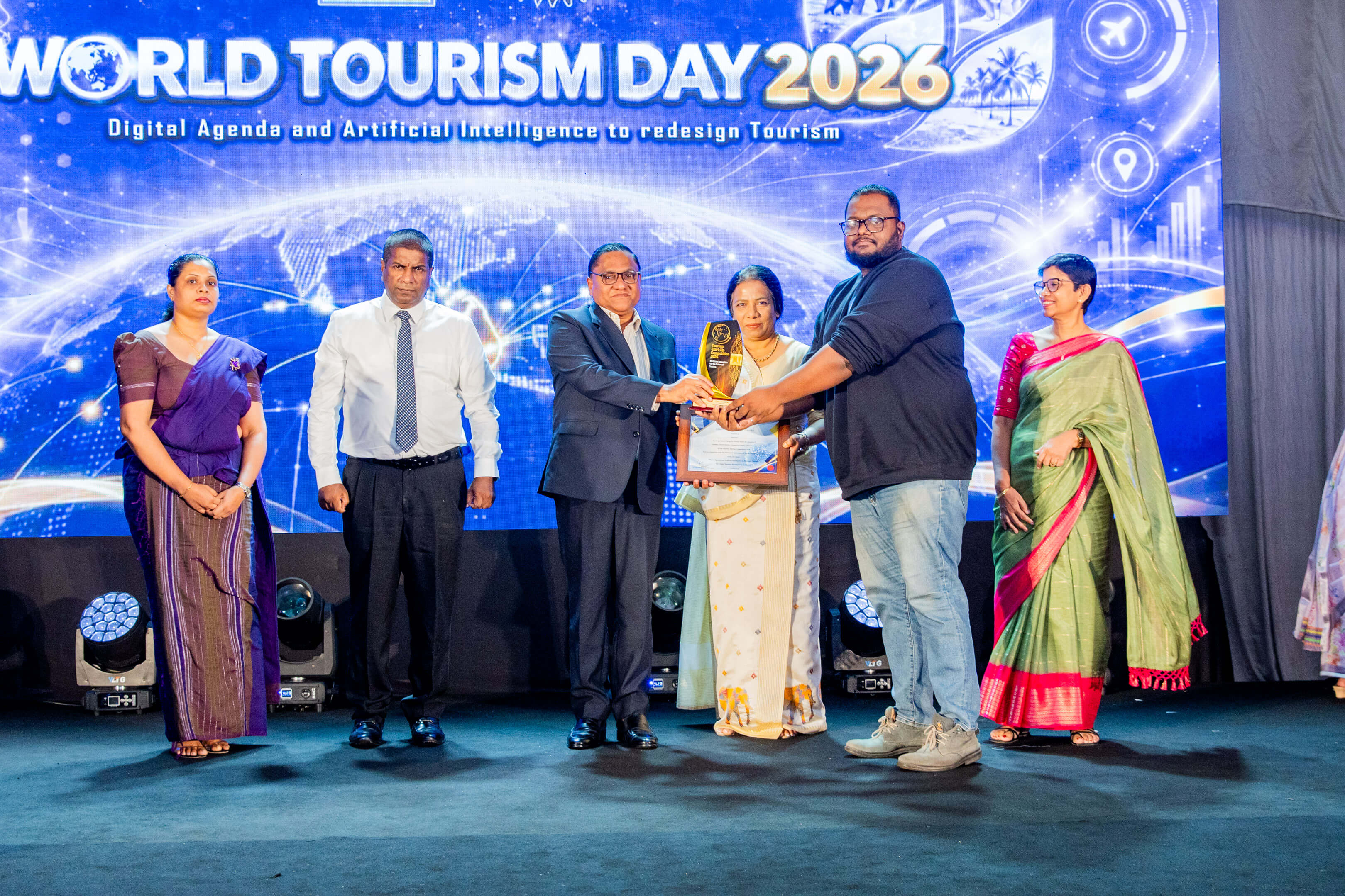 Chandula Illeperuma, our CTO at OneCeylon, taking the Best Consumer Centric Tourism App award from the Hon foreign and Tourism minister Mr. Vijitha Herath